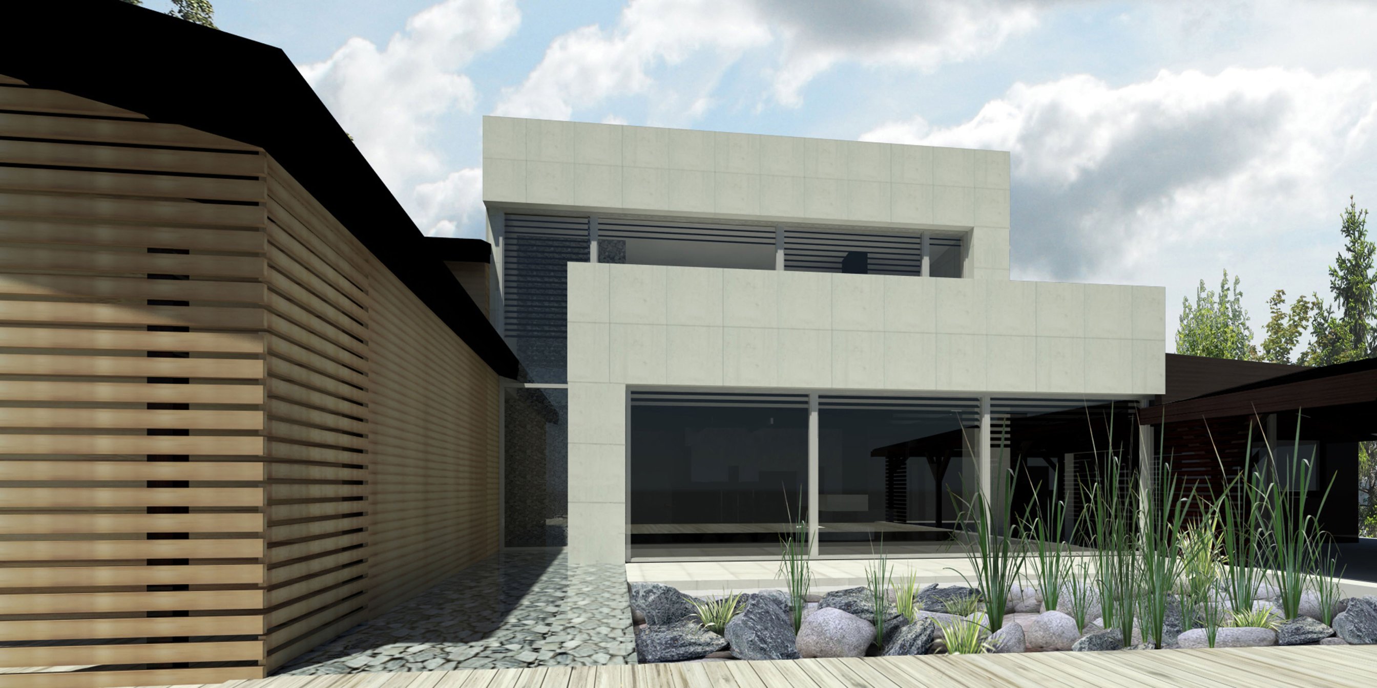 Dom jednorodzinny – przebudowa z rozbudową w Pawłowicach