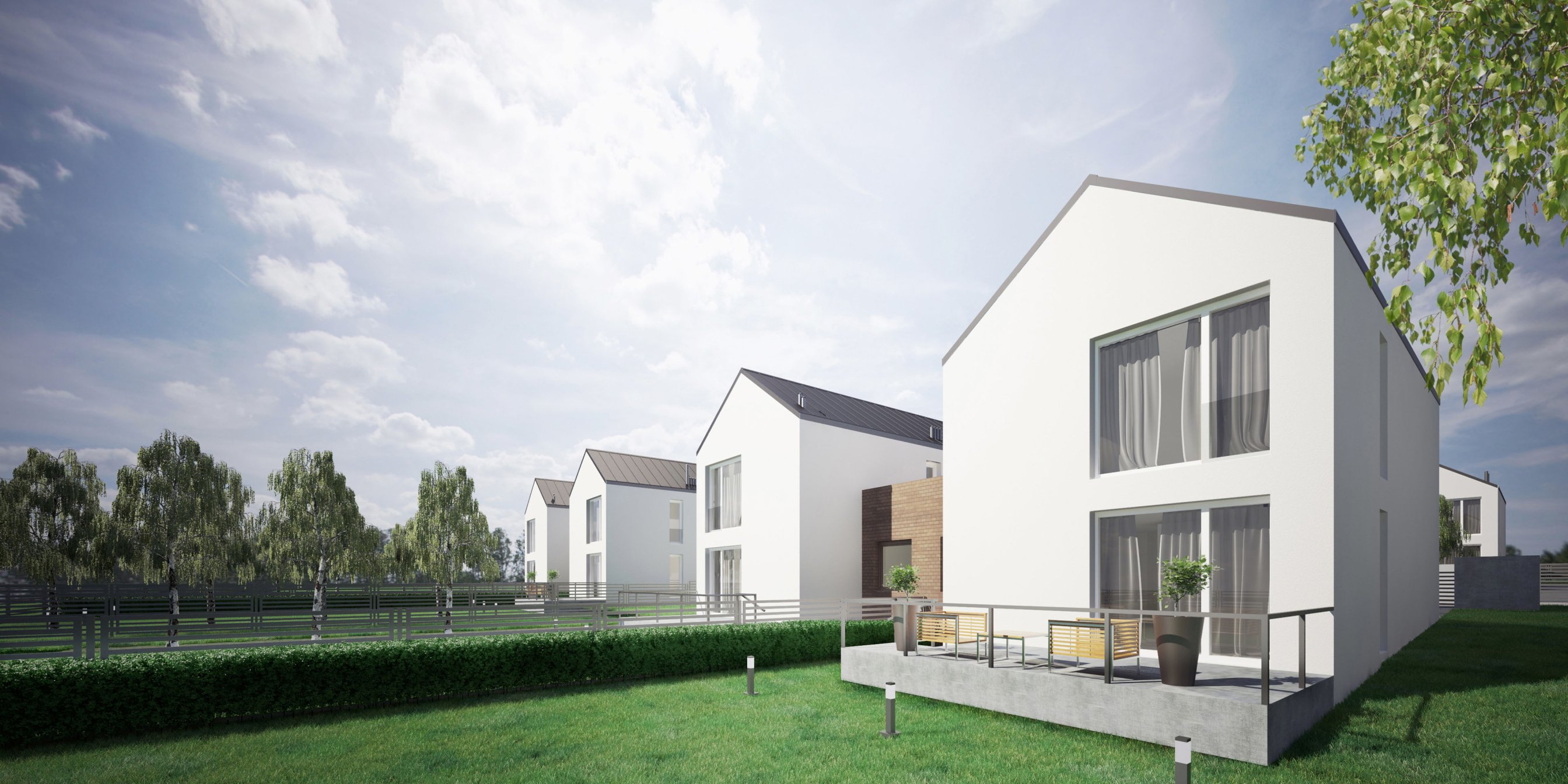 Dziesięć budynków mieszkalnych dwulokalowych w Tokarach