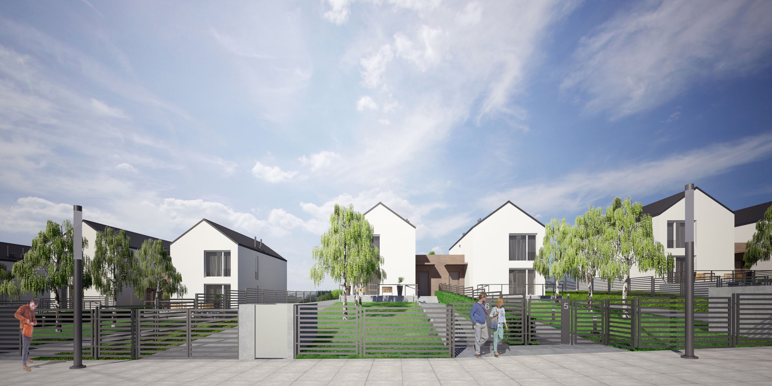 Dziesięć budynków mieszkalnych dwulokalowych w Tokarach