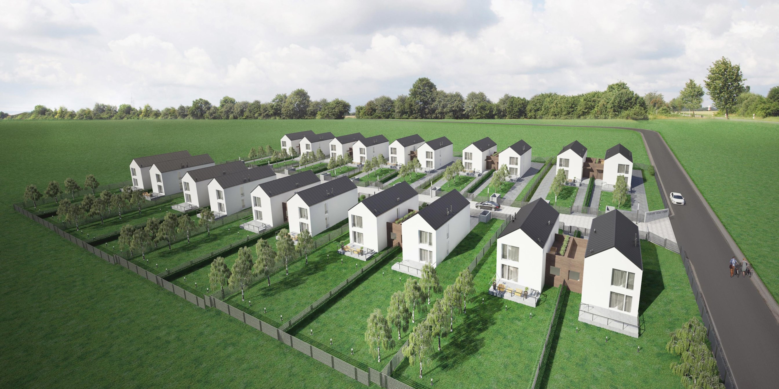 Dziesięć budynków mieszkalnych dwulokalowych w Tokarach