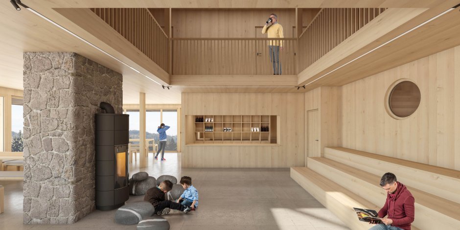 Modelowe schronisko górskie na Lubaniu