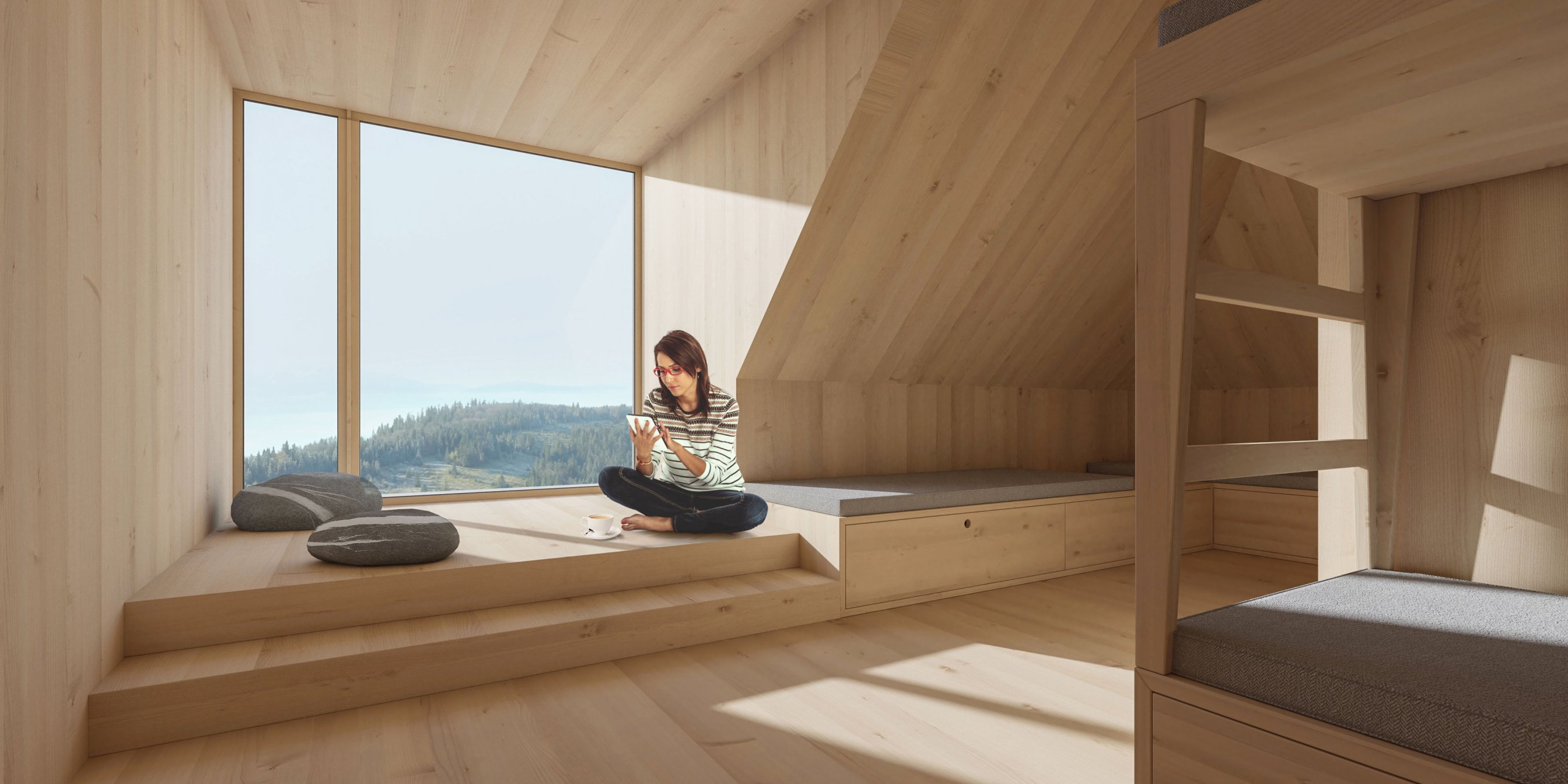 Modelowe schronisko górskie na Lubaniu